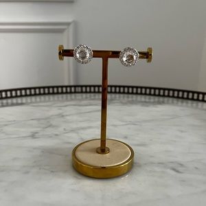 Kate Spade Clear Pave Circle Studs